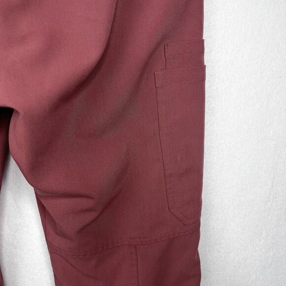 FIGS Kade Cargo Pants Figs Mauve Drawstring Women Sz M Petite Medical Cargo - Picture 8 of 13